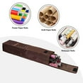 thumbnail image 6 of yocbz Wrapping Paper Organizer Storage, 29 Christmas Wrapping Paper Holder for 9 Standard Rolls, Waterproof Gift Wrap Storage Bag with Side Pocket & Handles (Brown), 6 of 7