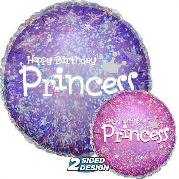 LOONBALLOON Sentiments Balloons, 18″ EXPRESS YOURSELF BIRTHDAY PRINCESS