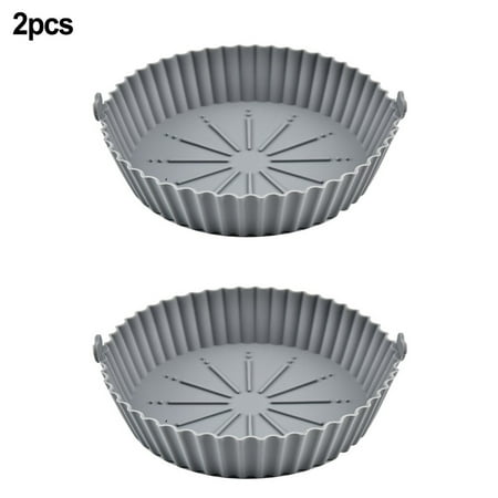 

Air Fryer Silicone Pot Baking Basket Oven Non Stick Reusable.Liners.Microwavable