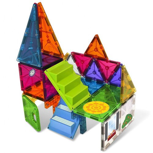 Magna-Tiles 15 Piece Stardust Set Magnetic Building Creativity & Educational 