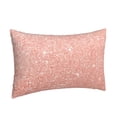 thumbnail image 2 of Bingfone Rose Gold Glitter Standard Size Pillowcase, Long Staple Pure Cotton Envelope Closure Pillow Cover,20"X30", 2 of 9