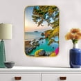 thumbnail image 6 of 12x8 In Framed Coast Wall Art Decor with Black Frame and Decorative Beach Pictures Print For Tea Room, Modern Home Decor, Crystal Porcelain Painting Wall Decor, 6 of 8