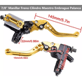 thumbnail image 4 of "Moto Palancas De Manillar Embrague Y Freno Universales 22mm Dorado  ", 4 of 5
