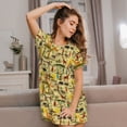 thumbnail image 3 of Easygdp Ethnic African Camisón de manga corta para mujer, informal, estampado, 3 of 6