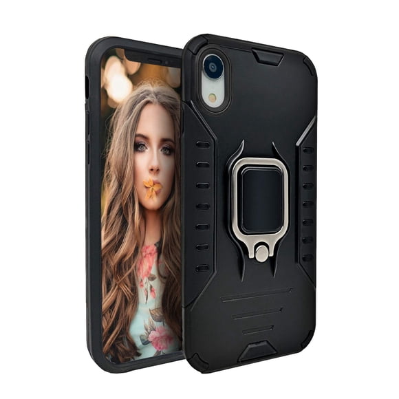 Funda MODOS LOGICOS para iPhone XR de 6.1 pulgadas con soporte de 360°, color negro