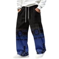 thumbnail image 3 of GrmtClth Pants for Men Aztec Tribal Graphic Loose Lounge Trousers with Side Pockets Lightweight Fall Winter Outdoor Slacks XL, 3 of 6