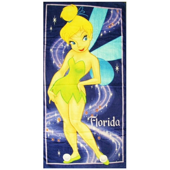 Disney's Tinker Bell California Disneyland Homage Beach Towel