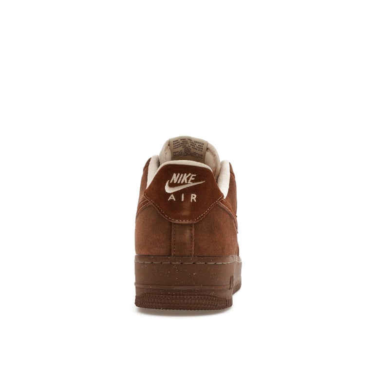Nike Women's Air Force 1 Low '07 Suede Cacao Wow Basketball Shoes