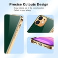thumbnail image 3 of Case for iPhone 11 Case 6.1" Slim Thin Ring Stand Holder Silicone Phone Cases Soft Flexible TPU Electroplated Frame Shock-Absorption Protective Bumper Cover for iPhone 11 - Green, 3 of 9