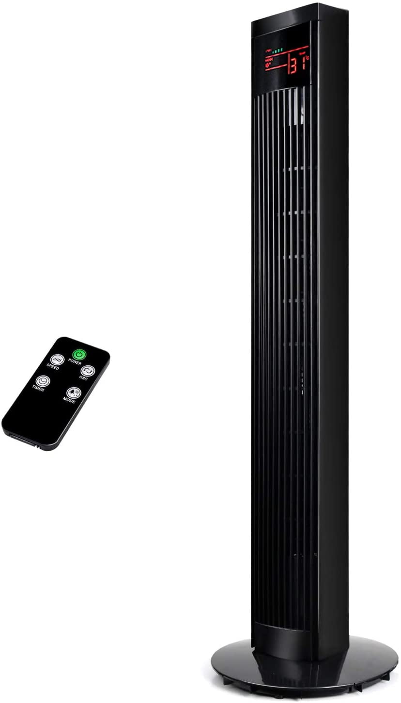 Simple Deluxe 36’’ Electric Oscillating Tower Fan with Remote