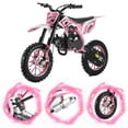 thumbnail image 2 of Seipouy 49cc Dirt Bike for Adults & Kids,Kids Dirt Bike Mini Dirt Bikes,2-Stroke Gas Power Motocross Off-Road, Mini Pit Bike with Front Rear Disc Brakes, High-Speed Racing Motorcycle for Kid 40KM/H, 2 of 10
