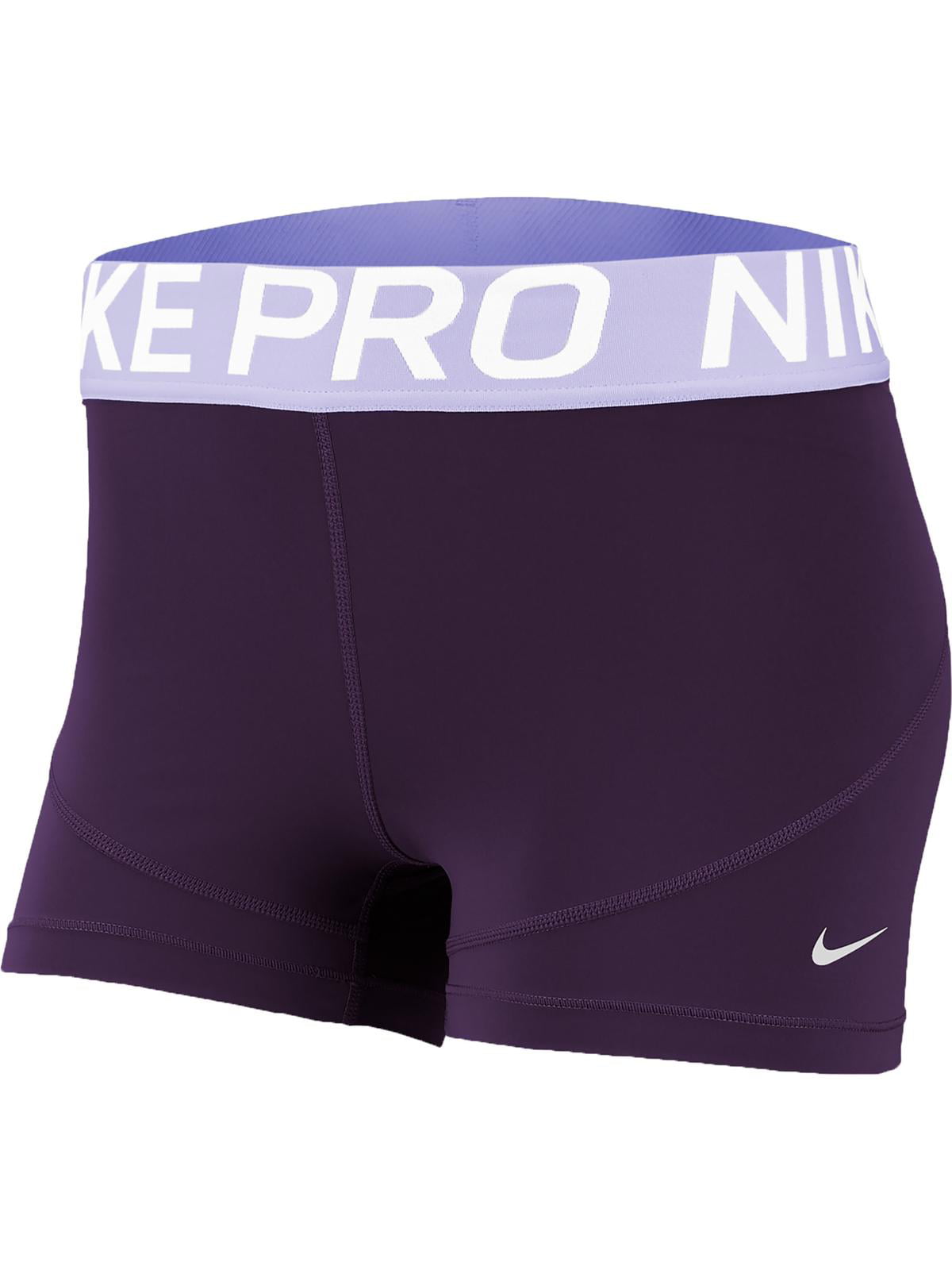 aburrido girar Fundador Nike Women's Pro 3'' Shorts Purple Size XS - Walmart.com