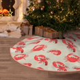 thumbnail image 5 of KLL Christmas Tree Skirt,Party Decorations Farmhouse for Christmas Decorations Holiday Party 48" -Crab Lobster 1, 5 of 6