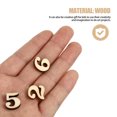 thumbnail image 5 of Arborister 200pcs Unfinished Wooden Numbers for DIY Crafts/Home/Birthday Props - 15MM, 5 of 10