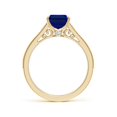 thumbnail image 2 of ANGARA Lab Grown 2.45 Ct Blue Sapphire Engagement Ring for Women in 14K Yellow Gold (Size-9x7mm) | September Birthstone, Anniversary, Jewelry Gift for Women | Lab-Grown Blue Sapphire Ring, 2 of 8