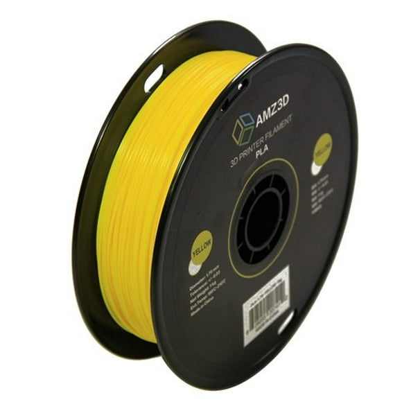 UTAH-AMZ3D 1.75mm Yellow PLA 3D Printer Filament - 1kg Spool (2.2 lbs) - Dimensional Accuracy +/- 0.03mm