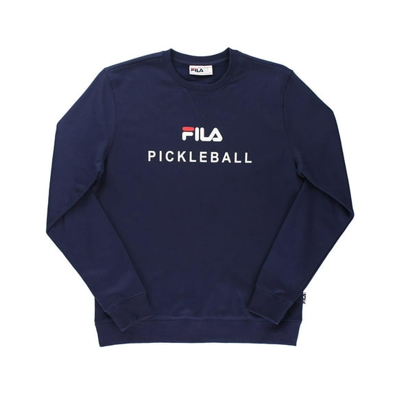 Fila Pickleball Crewneck Unisex Sweatshirts Size XL, Color: Navy/White