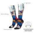 thumbnail image 3 of Daiia Sports Socks Cool Cat In Sunglasses Printed Novelty Crew Socks for Men Women Knee High Socks Cotton Socks Soft & Breathable Support Unisex Socks, 3 of 9