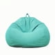 thumbnail image 3 of Sillón puff sin relleno, puf gigante relleno, sofá cama, puf de lino grueso con flocado, asiento otomano, puf, muebles de salón, 3 of 5