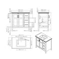 thumbnail image 4 of Brooklyn + Max Wilshire 36" Black Bath Vanity, 4 of 11