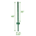 thumbnail image 2 of Garden Craft 4ft Green Powder Coated Steel Fence Post, Garden Stake or Plant Support, 2 of 9