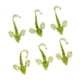 thumbnail image 1 of 6pcs Curl Tail Señuelo de plástico blando Pesca Cebos artificiales Señuelos Verde shamjiam Señuelos de gusano Grub, 1 of 6