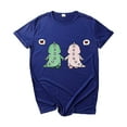 thumbnail image 1 of T-shirt pour Femmes T-shirt Mode T-shirt Décontracté Imprimé Dinosaure Ample à Manches Courtes, 1 of 8