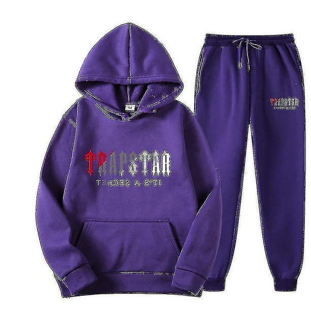 Purple trapstar hoodie hotsell