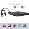 thumbnail image 4 of Grabadora de Unidad de CD/DVD Externa 7 en 1 Reproductor de Unidad de DVD Unidad Óptica con Ranuras SD/TF y USB3.0 Unidad Óptica para PC Portátil, 4 of 7