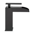 thumbnail image 2 of Concorde Single Hole, Single-Handle, Waterfall Bathroom Faucet in Matte Black, 2 of 12