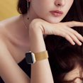 thumbnail image 5 of WorryFree Gadgets Banda magnética de malla metálica para Apple Watch 41/40/38 mm Banda de moda para mujeres y hombres con correa de cierre deportivo milanés para iWatch Series 9 8 7 SE 6 5 4 3 2 1 (41, 5 of 5
