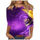 thumbnail image 2 of RKSTN Mardi Gras 3/4 Sleeve T Shirts for Women Top Oversized Crewneck Carnival Mask Print 3/4 Length Sleeve Shirt Womens Casual Round Neck Mask Tuesday Carnival Party Three Quarter Sleeve Tee Shirt, 2 of 5