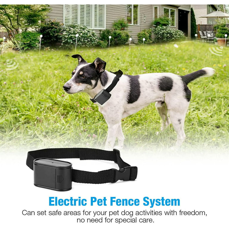 Electric Dog Fence System Pet Tone Shock Boundary Containment Water  Resistant Collar Receiver Wireless Dog Fence Outdoor for Small Medium Large  Dog