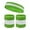 Bright Lime Green/White/Bright Lime Green, variant on COUVER Sweatband Set Sports Headband Wristband Set Terry Cloth Moisture Wicking Sweat Absorbing Wrist Sweatbands Head Sweatband, White/Red