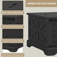 thumbnail image 4 of Furnihold Farmhouse Lift Top Coffee Table Black Square Coffee Table with Storage Rustic Wood Center Table for Living Room Home, Black, 4 of 6