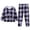 p-75Light Purple294, variant on CAIVO Kids Baby Boys Girls Plaids Print 2 Piece Pajama Sets Winter O-Neck Long Sleeve T-Shirts Pants Set Loungewear