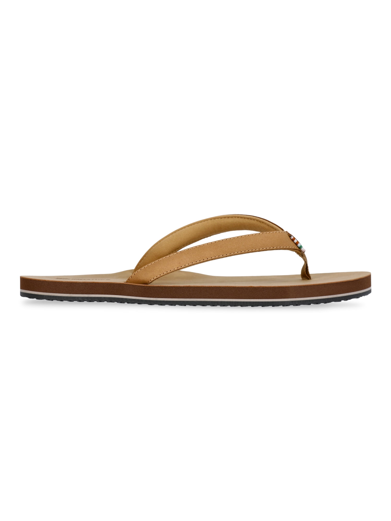 No Boundaries Women's Leather Flip Flop Sandals