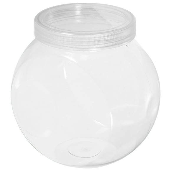 Candy Jars White PET 3Pcs 6.1x6.1x3.9in
