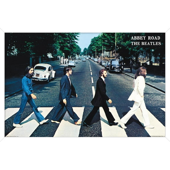 The Beatles - Abbey Road Wall Poster, 22.375" x 34", Framed