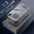 thumbnail image 3 of Four Corner Anti Falling Card Slot Bag Transparent Case For iPhone 16 15 Pro Max 14 13 12 11 XR XS 7 8 15 Plus HD Acrylic Cover Transparent For iPhone 11ProMax, 3 of 6