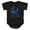 Ravenclaw, variant on Harry Potter Ravenclaw R Logo Unisex Infant Snap Suit for Baby (6 Months) Black