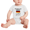 thumbnail image 2 of Not Only Am I Perfect, I'm German Too! Baby Bodysuit Newborn Clothes Outfits (White, 18-24 Months), 2 of 5