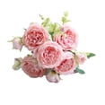 thumbnail image 2 of Zhaomeidaxi Plastic Simulation Peony Exquisite Simulation Peony Delicate Texture Artificial Flower 1 Bunch 5 Heads, 2 of 5