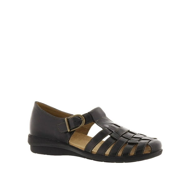 ARRAY - Array Womens Aruba Leather Closed Toe Casual Gladiator Sandals, Black, Size 5.0