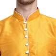 thumbnail image 3 of Men's Kurta Pant Set Silk Blend Comfortable Indian Dress Kurta Pant Set Party Wear, 3 of 5