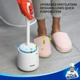 thumbnail image 5 of MR.SIGA Premium Toilet Bowl Brush and Holder for Bathroom Cleaning, White, 1 Pack, 5 of 11