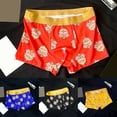 thumbnail image 2 of Men Boxer Briefs Underwear Lion Dance Pattern Loose Fit Comfortable Breathable, 2 of 5
