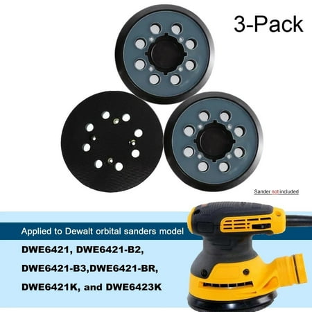 

Hayafir 3 PCS 5 Inch 125mm 8-Hole Hook&Loop Sanding Pad Backing Pads For DWE6423 Sander