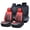 D_Red, variant on Gray Car Seat Covers for Toyota Prius LE 2025 Car Seat Cover , Waterproof Faux Leather, 5 Seats Full Set, Wear Resistance, Non-slip, Protect and Upgrade Seats, Beautify the Interior of Old Cars