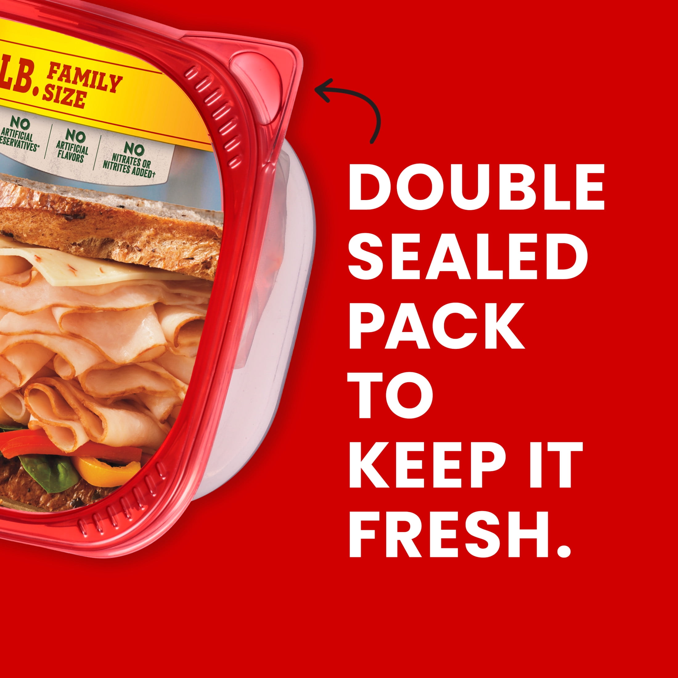 Hillshire Farm Ultra Thin Sliced Honey Roasted Turkey Breast Lunchmeat, 16 oz Plastic Tub, Refrigerated